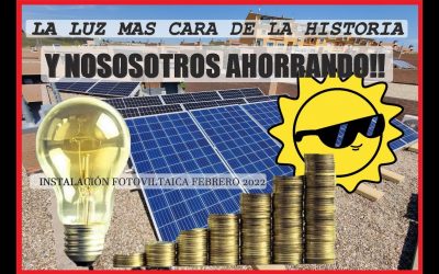 🌞INTALACION FOTOVOLTAICA🌞 – LUZ💡  más CARA💰 de la historia y NOSOTROS👏 AHORRANDO👏