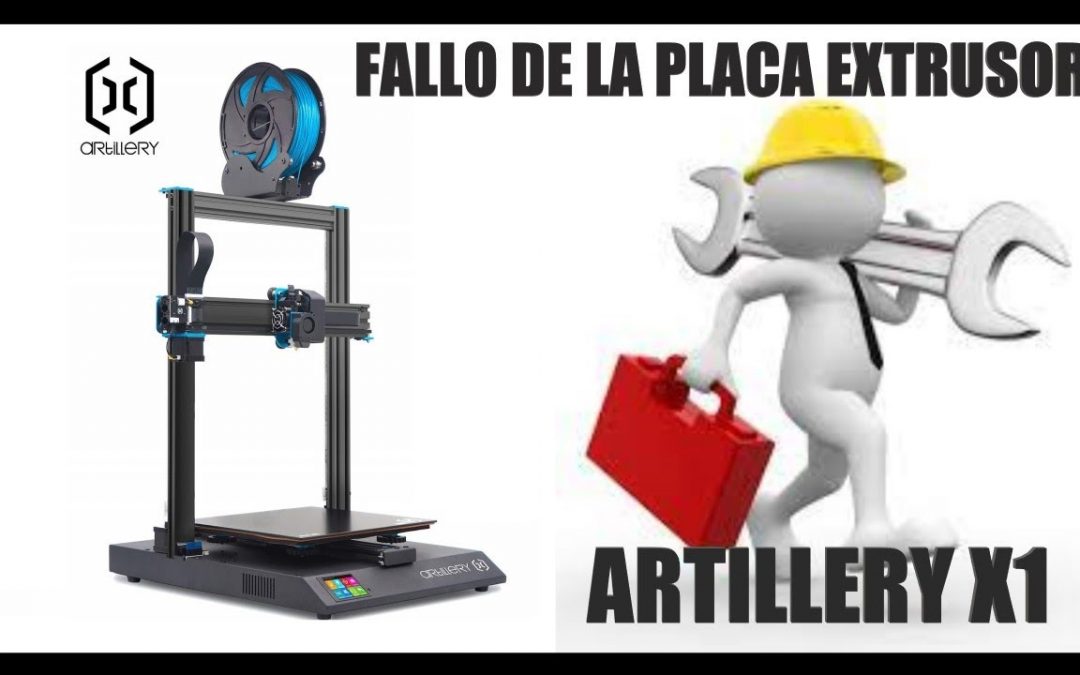 ARTILLERY X1 – 👩‍🔧Sustitución de placa extrusor y mantenimiento👩‍🔧